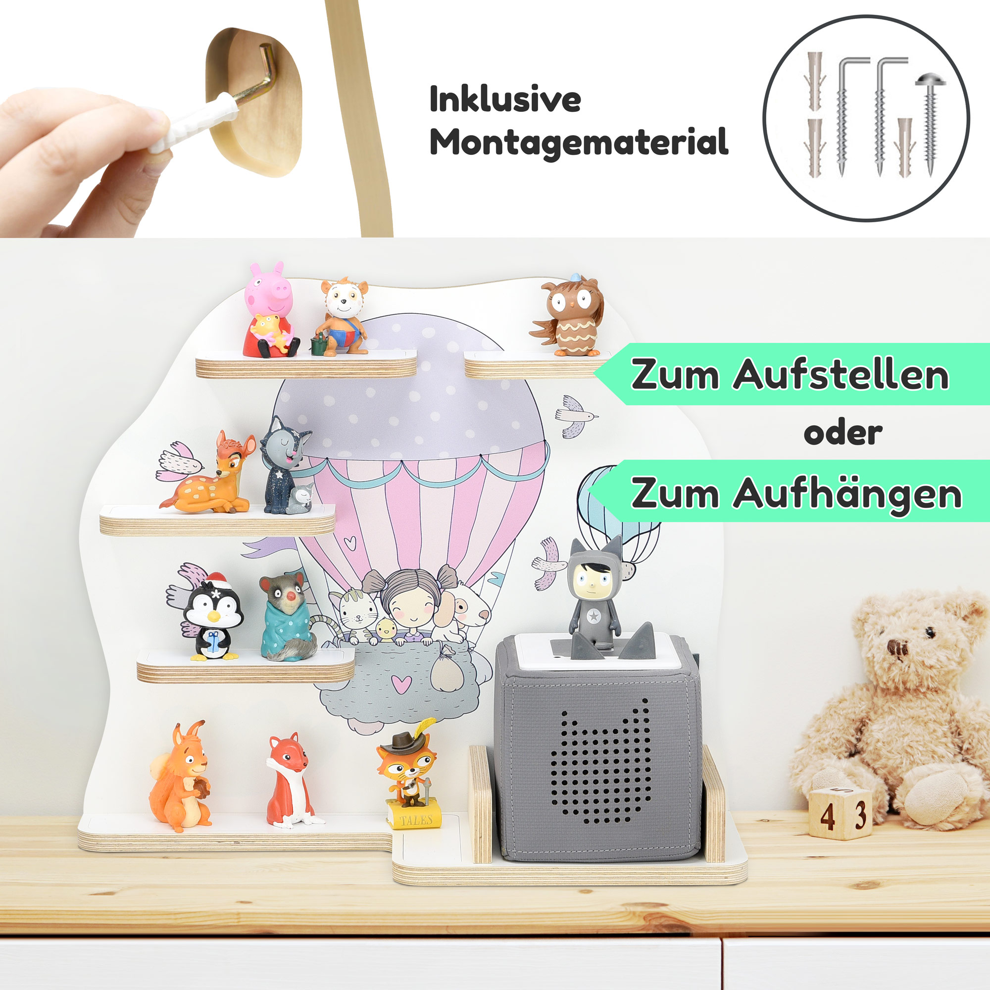Regal für Tonies (B-Ware), 'Oben', mittel
