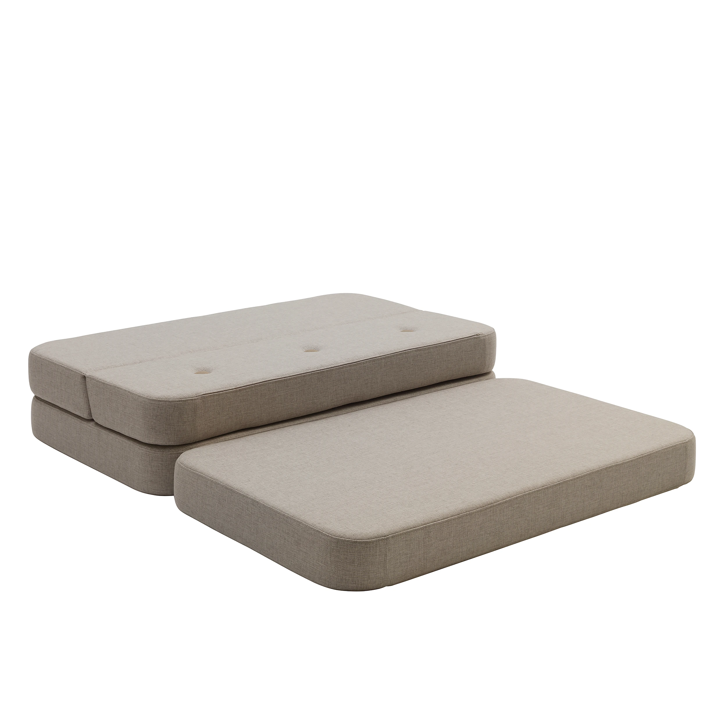 Klapp-Sofa "KK 3 Fold Sofa XL soft" (140 cm) - Beige / Sand