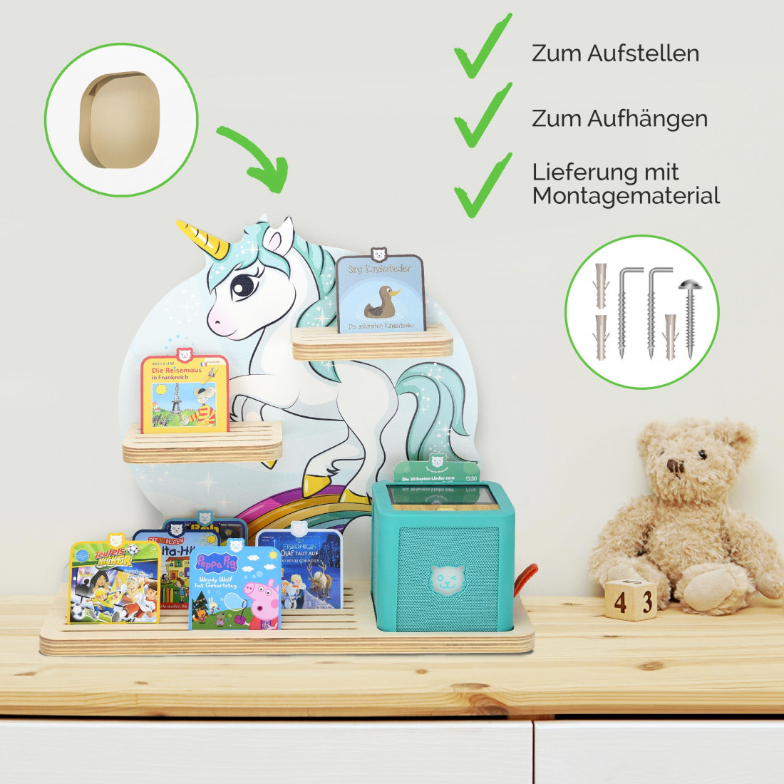 Regal geeignet für die Tigerbox "Einhorn" 
