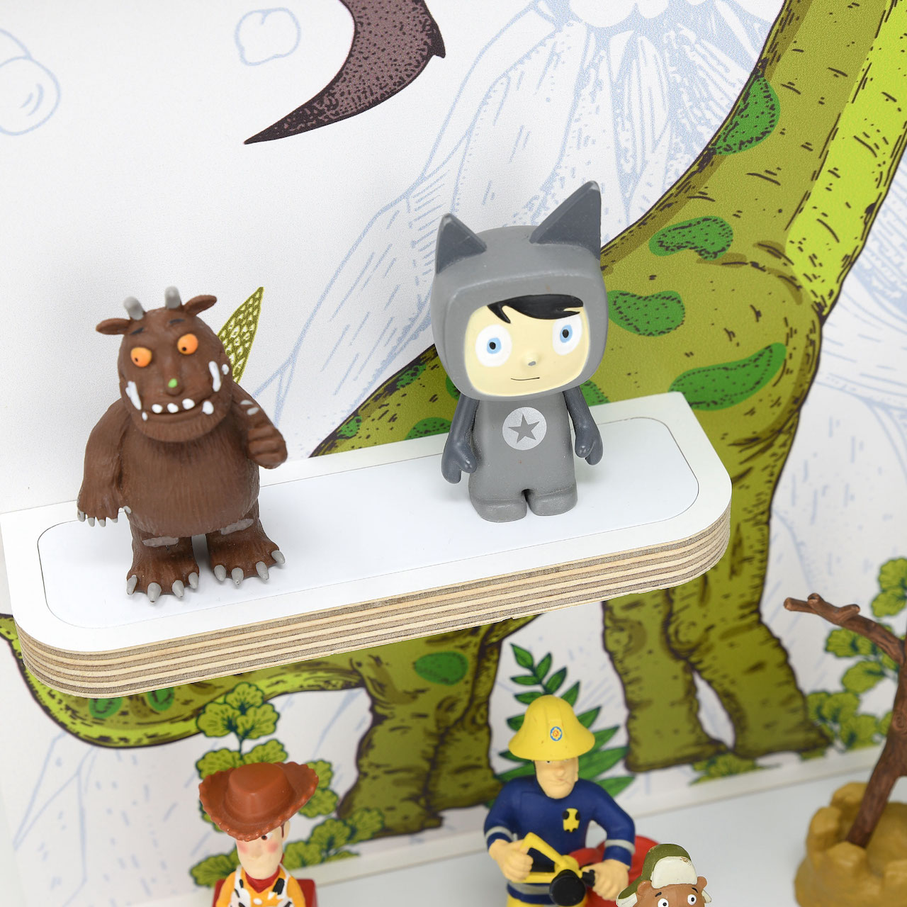 Musikboxregal passend für Toniebox "Dinomania" mittel