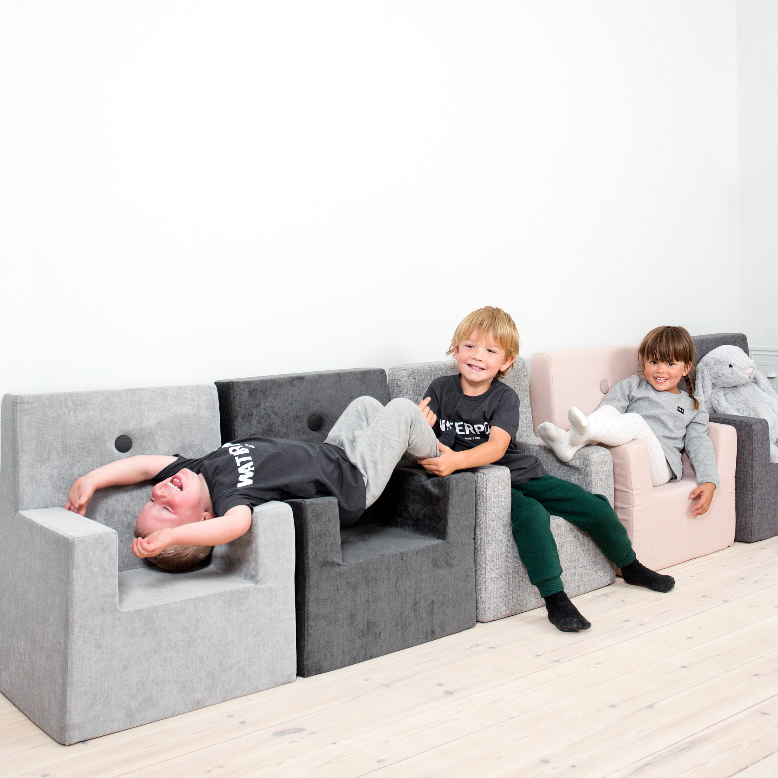 Kindersessel "KK Kids Chair XL" - Multi Grey / Grey
