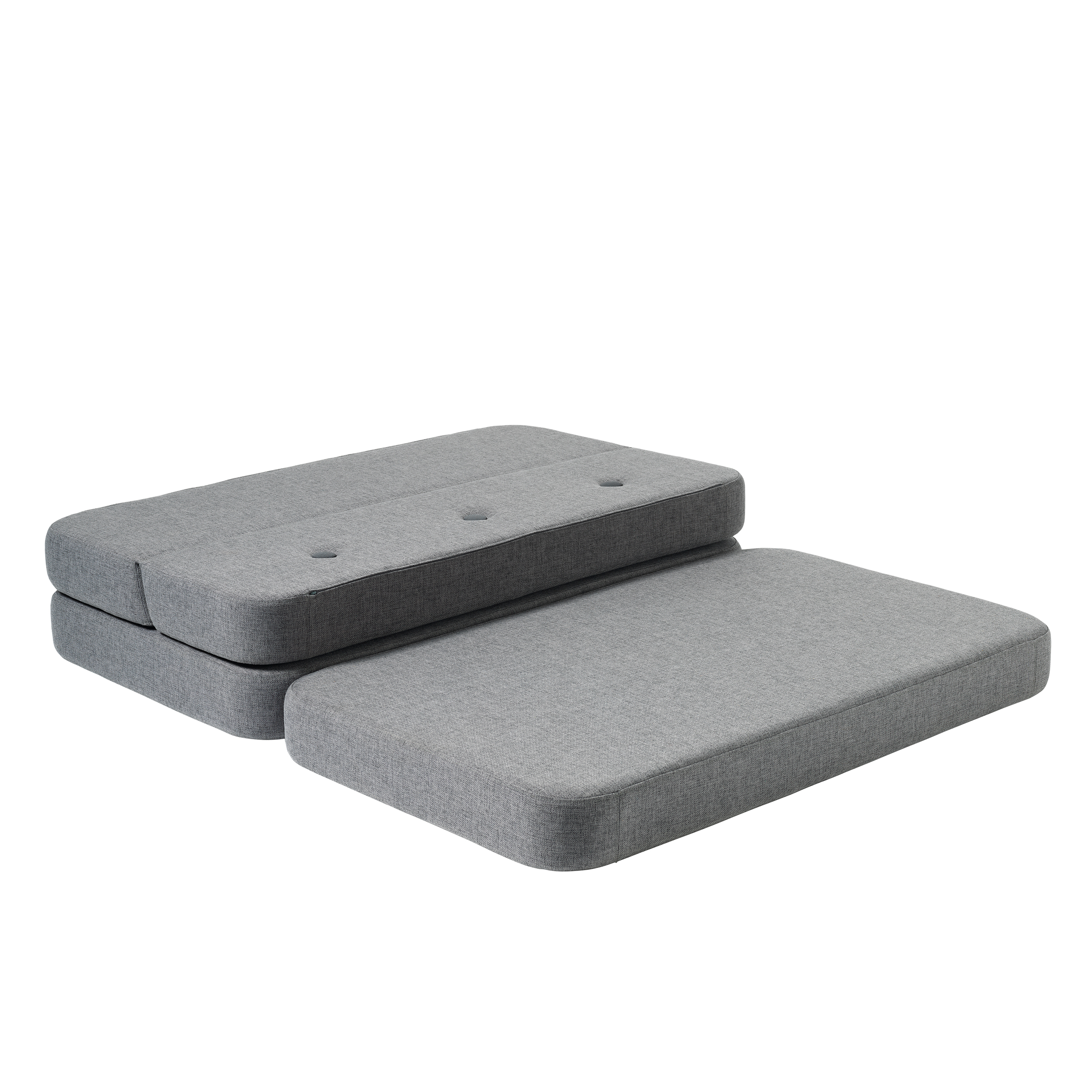 Klapp-Sofa "KK 3 Fold Sofa" (120 cm) - Blue Grey / Grey