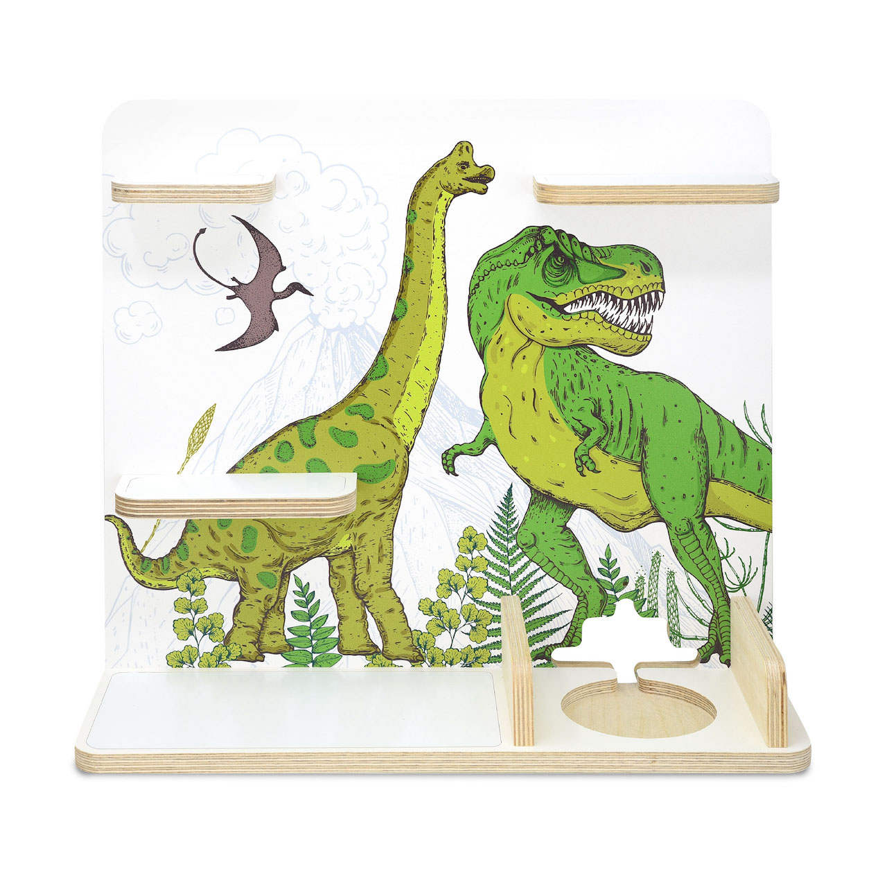 Musikboxregal passend für Toniebox "Dinomania" mittel