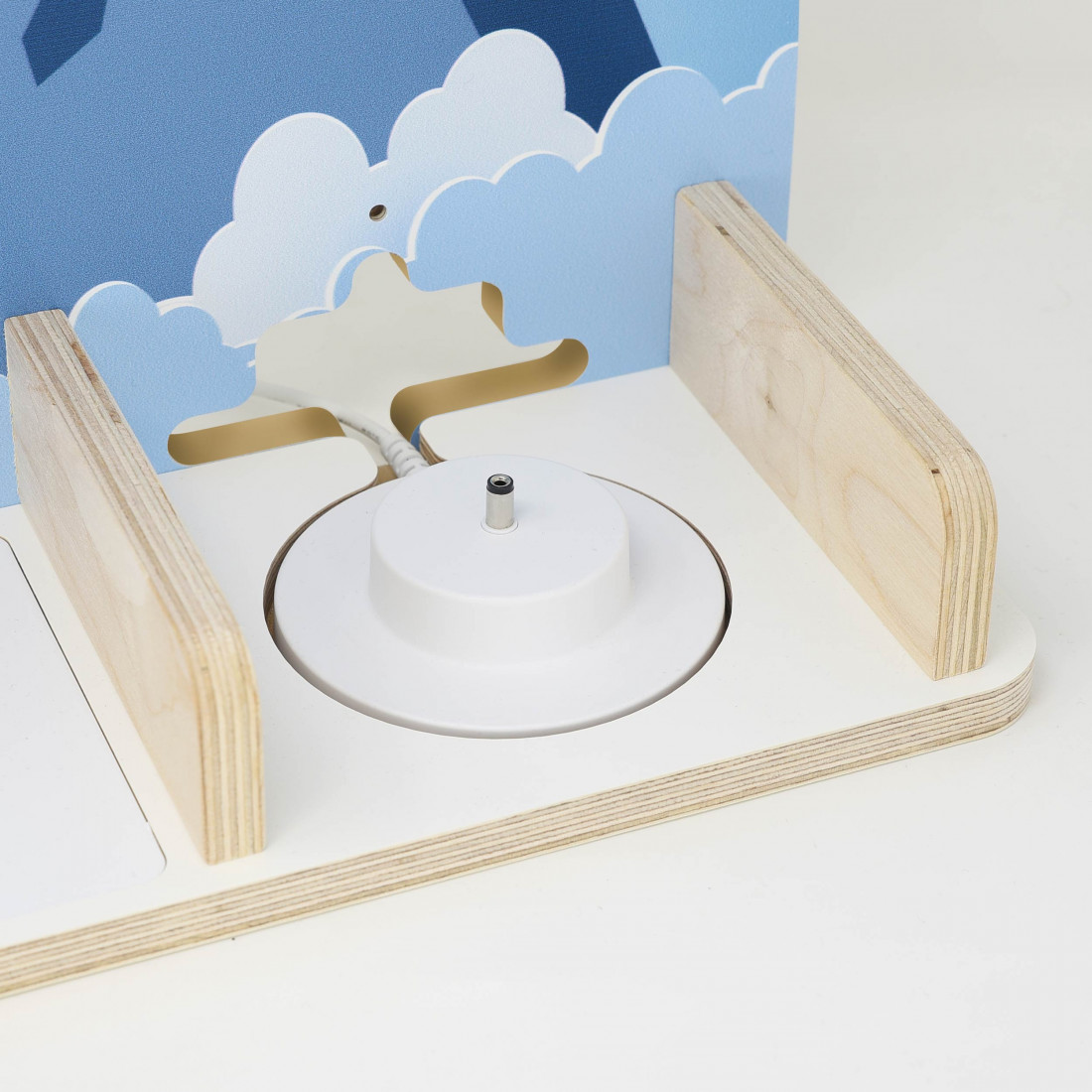 Musikboxregal passend für Toniebox, 'Flugzeug', mittel